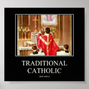 Póster Poster católico tradicional