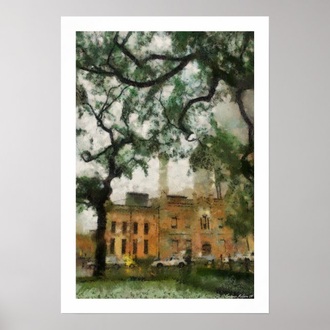 Póster Poster céntrico de Chicago (Frente)