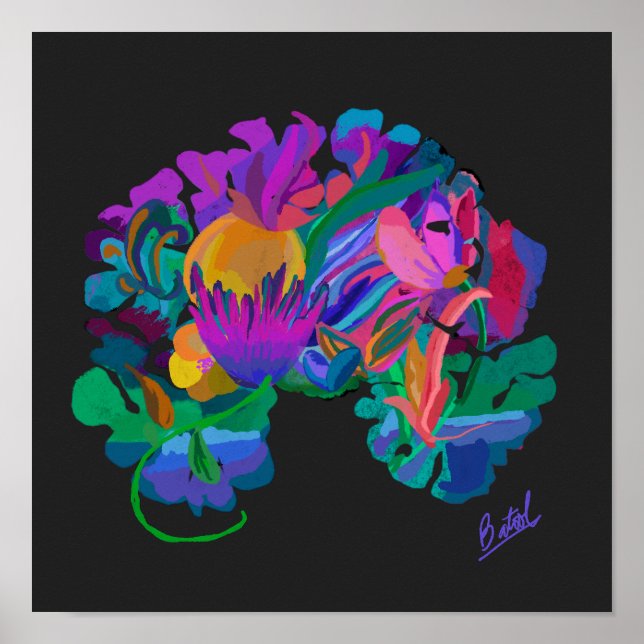 Póster Poster cerebral de jardín (Frente)