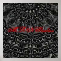 Poster Charcarbón Mandala