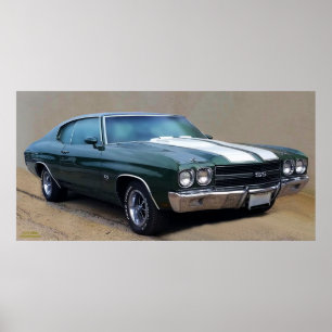 Póster poster CHEVELLE SS454 DE 1970