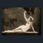 Póster Poster Chica Art Deco Zeigfeld<br><div class="desc">Este es un chica encantador con los antecedentes del art deco. Esto sería encantador en una habitación o en una casa moderna o en un estilo Art Déco. ¡Es encantadora!</div>