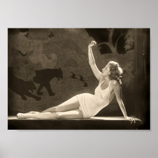Póster Poster Chica Art Deco Zeigfeld