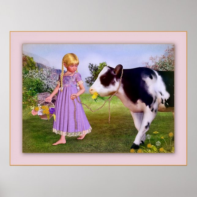 Póster poster chica bovina heidi DE 14.95 (Frente)