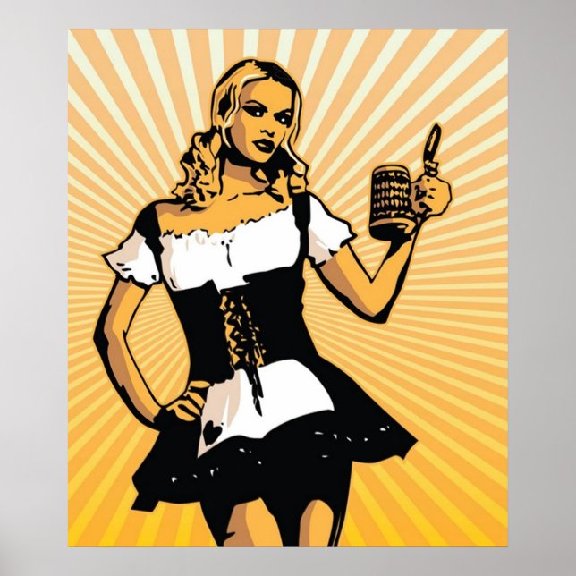 Póster Poster Chica de German Bierfest (Frente)