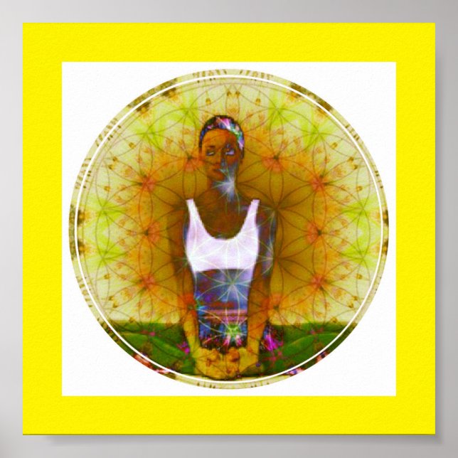 Póster Poster Chica Dharma Dorado (Frente)