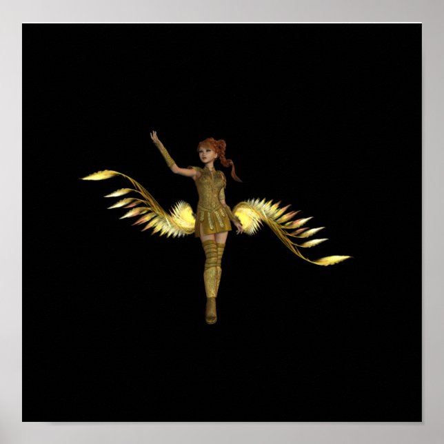 Póster Poster Chica guerrero (Frente)