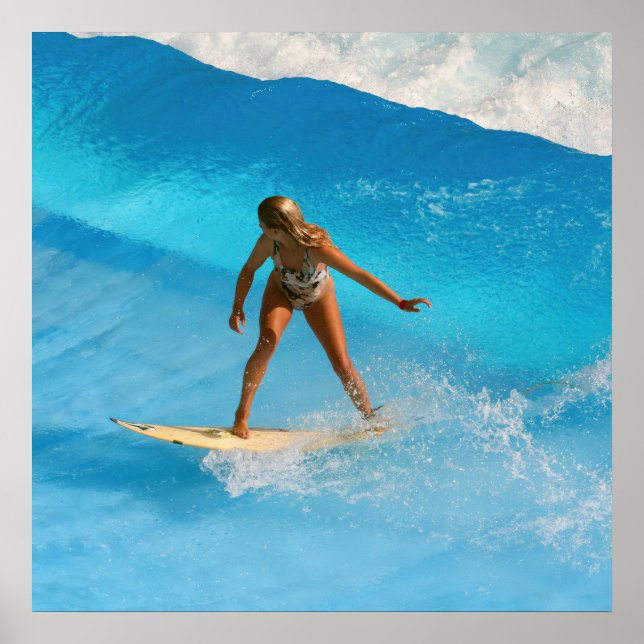 Póster Poster Chica surfer (Frente)
