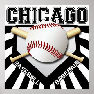 PÓSTER POSTER CHICAGO BASEBALL
