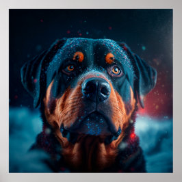 Póster Poster chien rottweiler