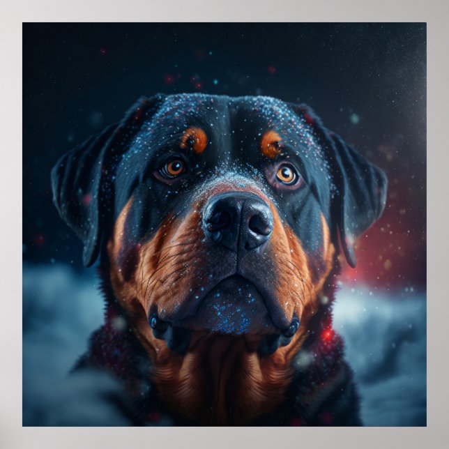 Póster Poster chien rottweiler (Frente)