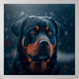 Póster Poster chien rottweiler