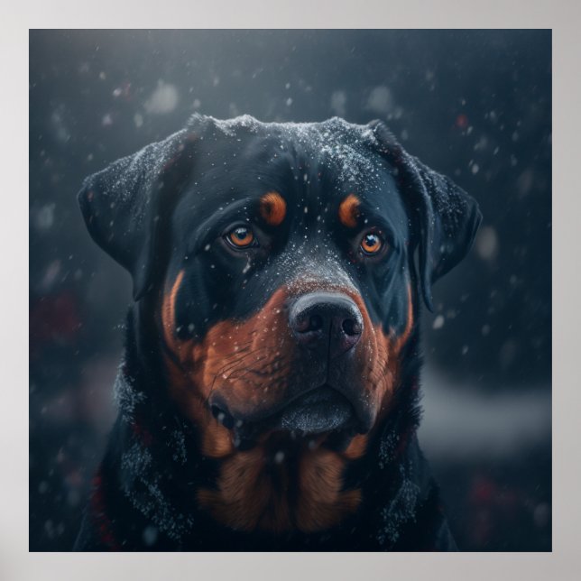 Póster Poster chien rottweiler (Frente)