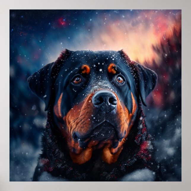 Póster Poster chien rottweiler (Frente)