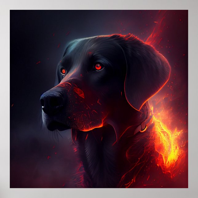 Póster Poster chien rouge (Frente)