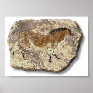 Póster Poster chino de la piedra del caballo