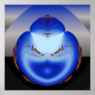 Póster Poster cibernético del hombre