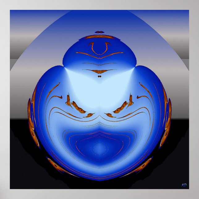 Póster Poster cibernético del hombre (Frente)