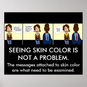 Póster Poster ciego de color completo