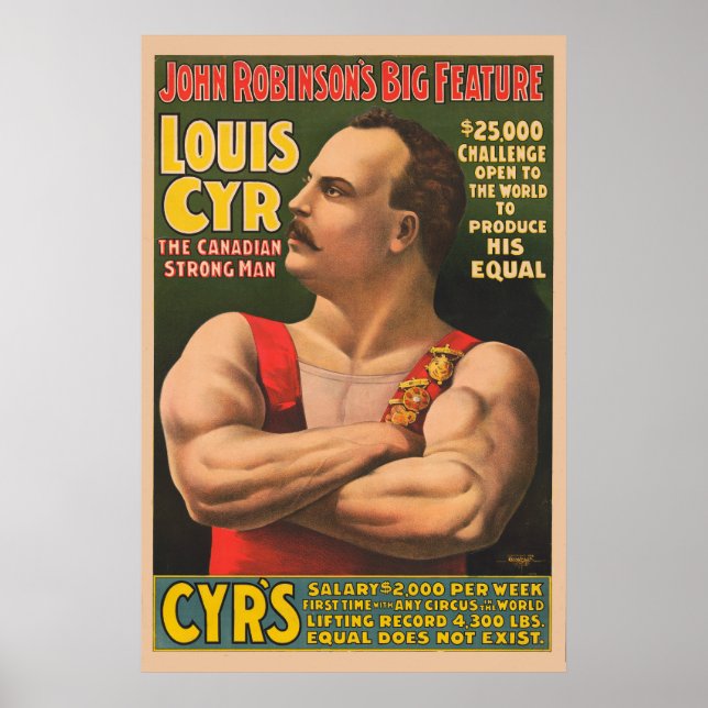 Póster Poster Circus Mostrando El Cicr Louis Con Los Braz (Frente)