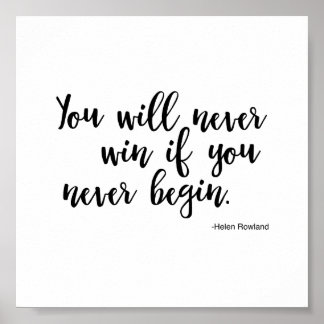 Póster Poster citando a Helen Rowland - Éxito