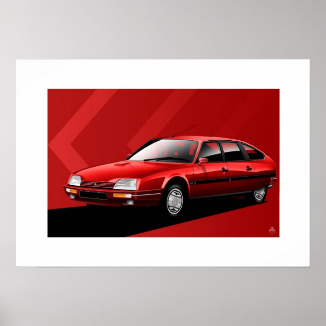 Póster Poster Citroen CX MK2 GTI Turbo 2 (Frente)