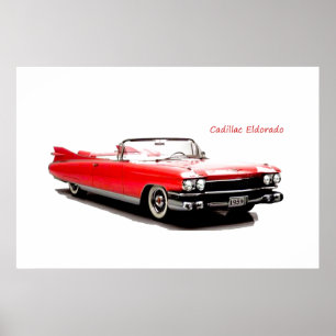Póster Poster clásico de coches