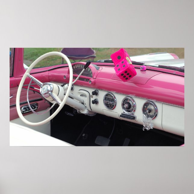 Póster Poster clásico de coches de época (Frente)