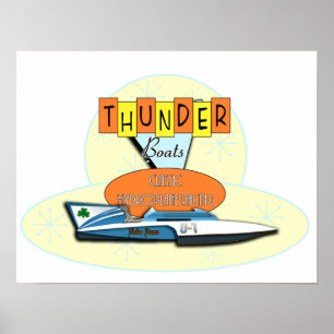 Póster Poster clásico de Thunderboats