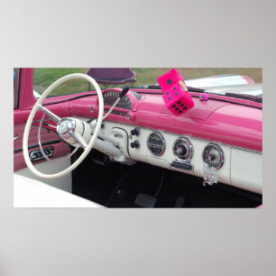 Póster Poster clásico del coche del vintage