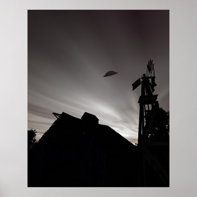 Póster Poster Clásico Domed Saucer 2 (Frente)