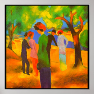 Póster Poster-Clásico/Vintage-Agosto Macke 9