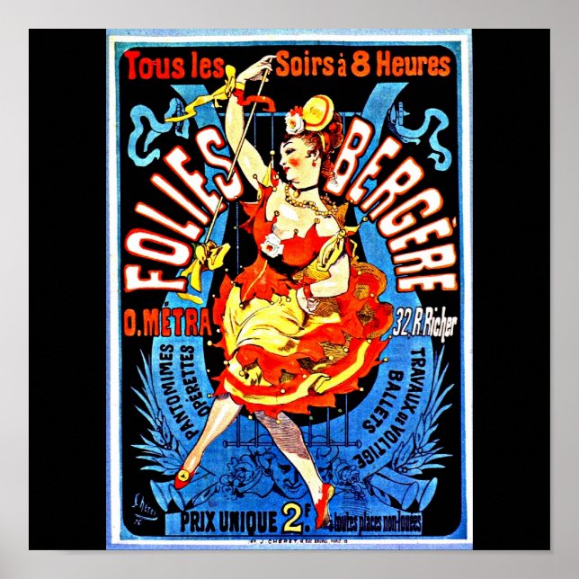 Póster Poster-Clásico/Vintage-Jules Chéret 33 (Frente)