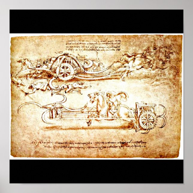 Póster Poster-Clásico/Vintage-Leonardo da Vinci 3 (Frente)