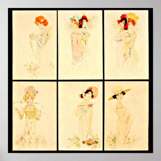 Póster Poster-Clásico/Vintage-Raphael Kirchner 30 (Frente)