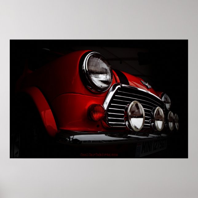 Póster Poster Classic Mini con luces de marcha (Frente)