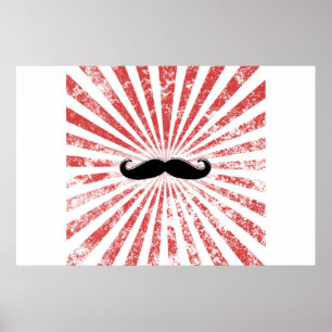 Póster Poster Classy Mustache