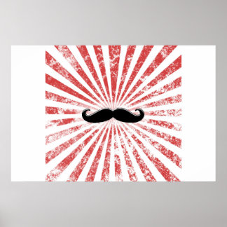 Póster Poster Classy Mustache
