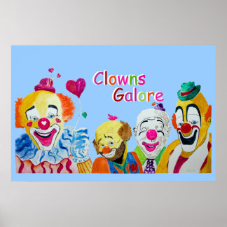 Póster Poster Clowns Galore