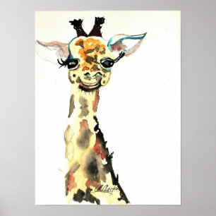 Póster Poster CMCarlson Cute Giraffe