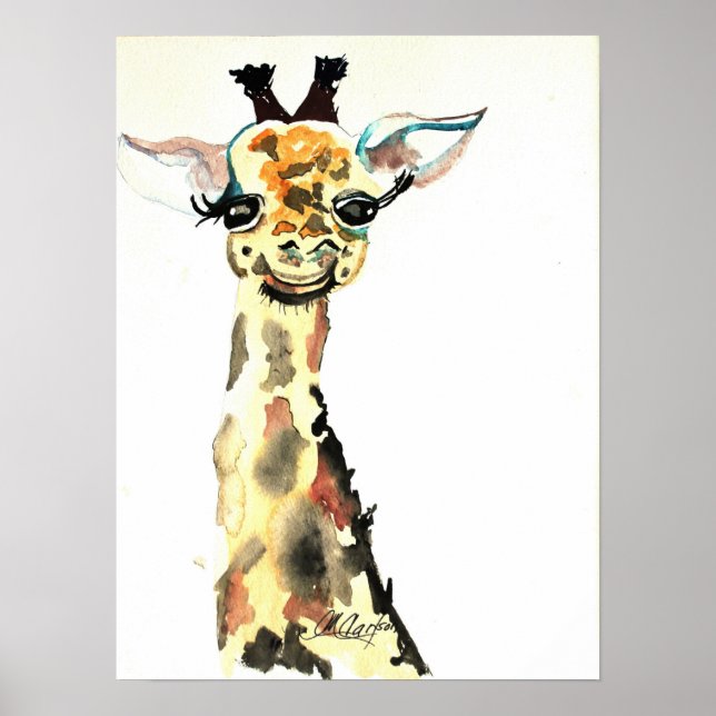 Póster Poster CMCarlson Cute Giraffe (Frente)