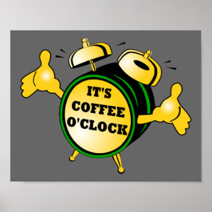 Póster Poster Coffee O'clock