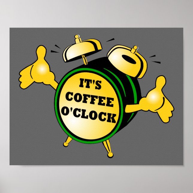 Póster Poster Coffee O'clock (Frente)