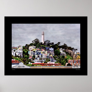 Póster Poster Coit Tower Colors