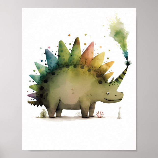 Póster Poster colgante de dinosaurios (Frente)