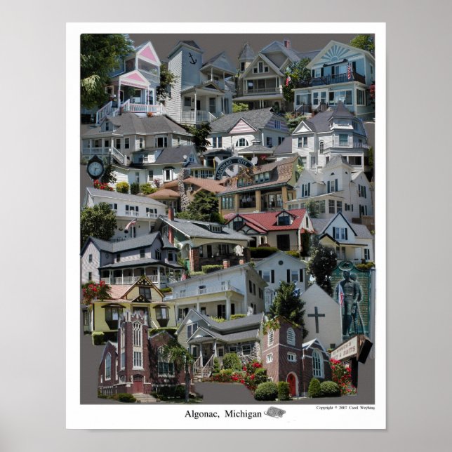 Póster Poster Collage, Algonac Michigan (Frente)