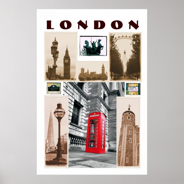 Póster Poster Collage de LONDON (Frente)