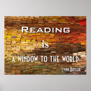 Póster Poster colorido de libros de lectura