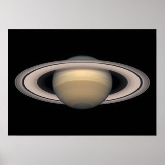 Póster Poster colosal de Saturno - Regalo espacial y astr
