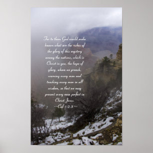 Póster Poster Colossian 1:2-3